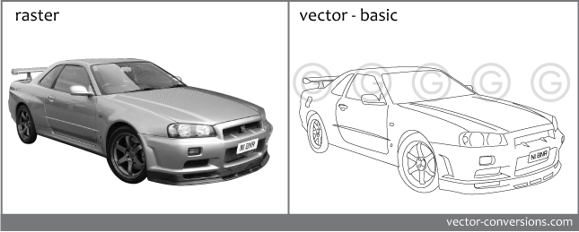 From photo to vector line drawing