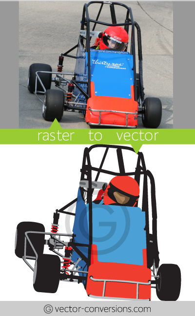 Vector Conversion from photo to vector illustration