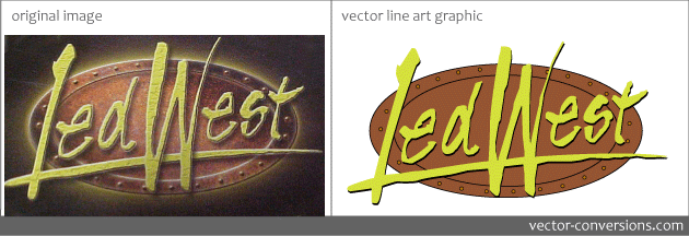 vectorization of full color image into vector spot color line art graphic