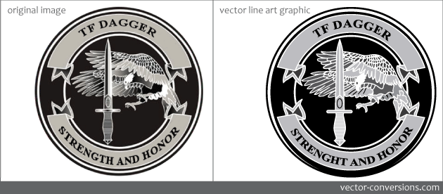 vectorized sample of a line art graphic image
