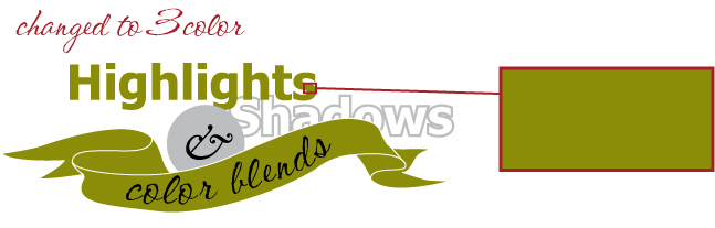 3 spot color vectored image