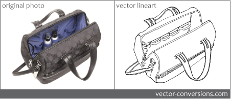 Vector Conversion Samples from Photo to Vector Line Art