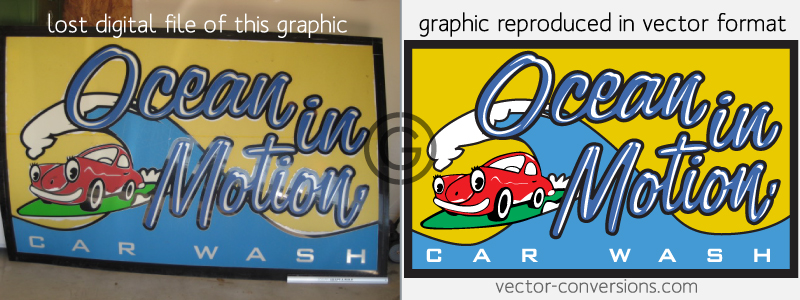 vectorization of lost artwork