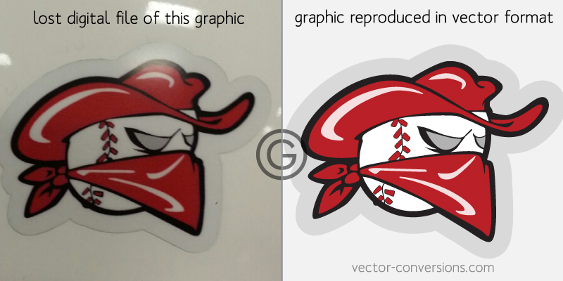 vector conversion of lost decal art