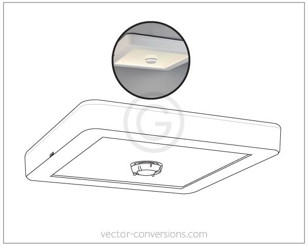 Line drawing from photo for manuals