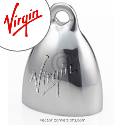 Mockup of a logo engraved on a bell